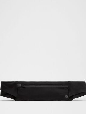 lululemon athletica Black Waist Pack with Front Zipper